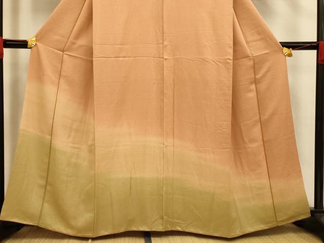 平和屋着物■訪問着 江戸小紋 霞鮫小紋柄 暈し染め 正絹 逸品 AABH4466fw