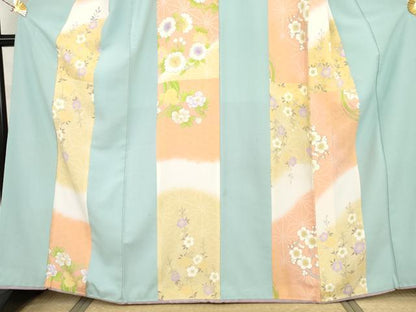 平和屋着物●洗える最高級着物　＜英＞はなぶさ謹製　訪問着　花丸文　洗える着物　AABH3748cs