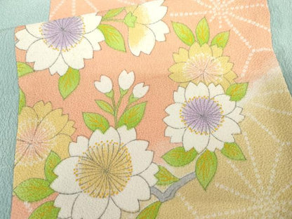 平和屋着物●洗える最高級着物　＜英＞はなぶさ謹製　訪問着　花丸文　洗える着物　AABH3748cs