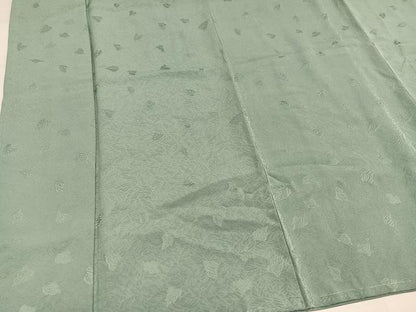 平和屋着物●上質な色無地　舞葉地紋　薄青色　正絹　逸品　AABH5389ph