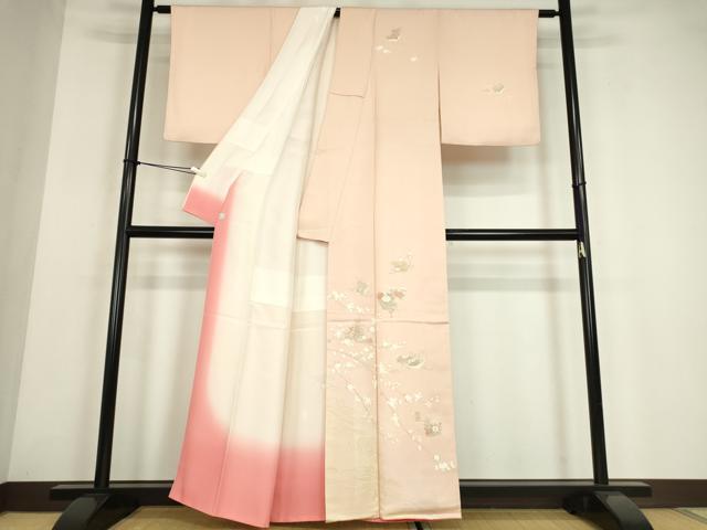 平和屋着物●訪問着　花籠文　金彩　鈴乃屋扱い　正絹　逸品　DABE4032az