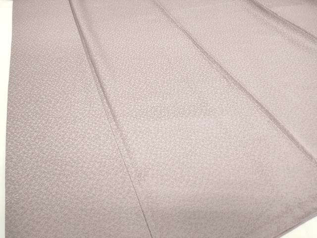 平和屋着物●上質な色無地　舞花地紋　牡丹鼠色　正絹　逸品　DABE4051az