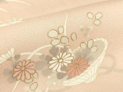 平和屋着物●訪問着　花籠文　金彩　鈴乃屋扱い　正絹　逸品　DABE4032az