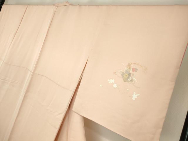平和屋着物●訪問着　花籠文　金彩　鈴乃屋扱い　正絹　逸品　DABE4032az