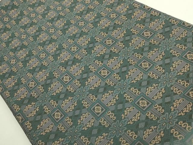平和屋本店●極上　伝統工芸士　曽根武勇 　太鼓柄袋帯　蜀江花菱文　逸品　DZAB6220kh6