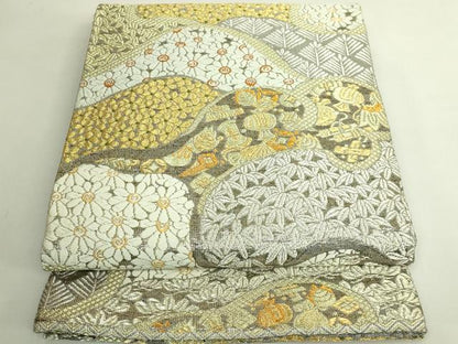 平和屋着物●極上　創業280年　誉田屋源兵衛　六通柄袋帯　唐織　宝尽くし花文　金銀糸　逸品　DZAB6228kh6