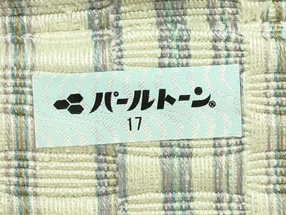 平和屋着物●極上　本場琉球　南風原花織　手織　首里　ロートン織　道屯織　八寸名古屋帯　間道　逸品　DZAB6273kh6