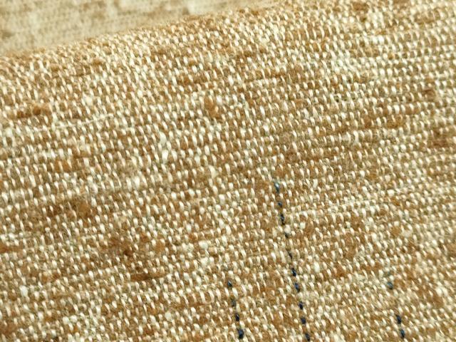 平和屋着物●極上　出羽の織座　八寸名古屋帯　ぜんまい　横段文　逸品　DZAB6263kh6
