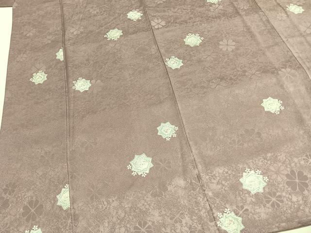 平和屋着物○上質な小紋 舞桜文 正絹 逸品 AABH4787fy