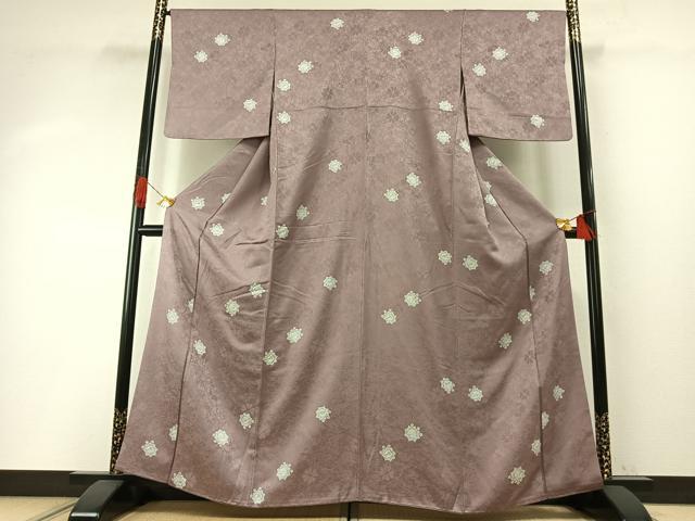 平和屋着物●上質な小紋　舞桜文　正絹　逸品　AABH4787fy 平和屋着物○上質な小紋 舞桜文 正絹 逸品 AABH4787fy