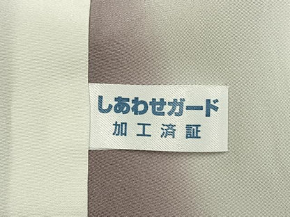 平和屋着物●上質な小紋　舞花文　暈し染め　金彩　正絹　逸品　AABH4771fy
