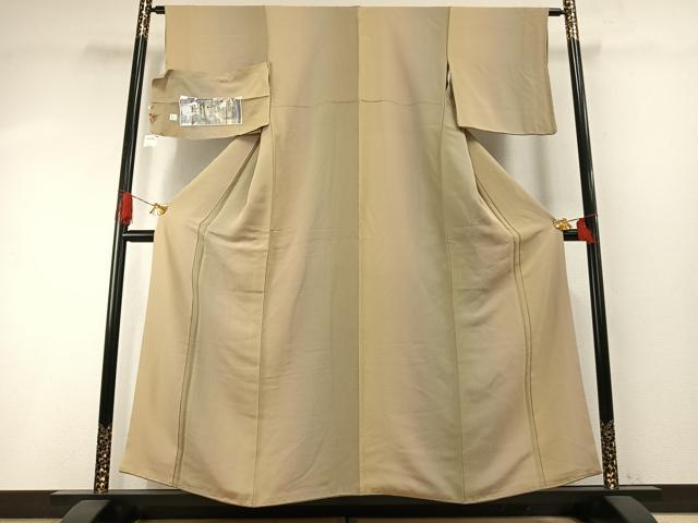平和屋着物●十代目染匠　近江屋藤兵衛　小紋　霞文　暈し染め　反端付き　正絹　逸品　AABH4766fy 平和屋着物○十代目染匠 近江屋藤兵衛 小紋 霞文 暈