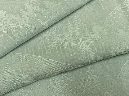 平和屋着物●上質な色無地　樹林地紋　千草鼠色　正絹　逸品　AABH4801fy