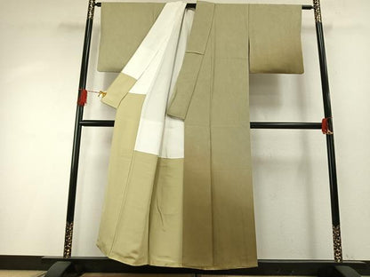 平和屋着物●訪問着　作家物　万雄彩　墨流し文様　色流し　暈し染め　正絹　逸品　未使用　AABH4800fy