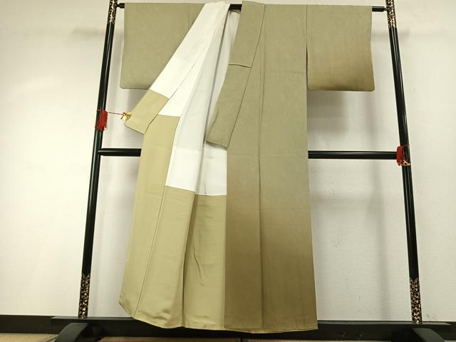 平和屋着物●訪問着　作家物　万雄彩　墨流し文様　色流し　暈し染め　正絹　逸品　未使用　AABH4800fy