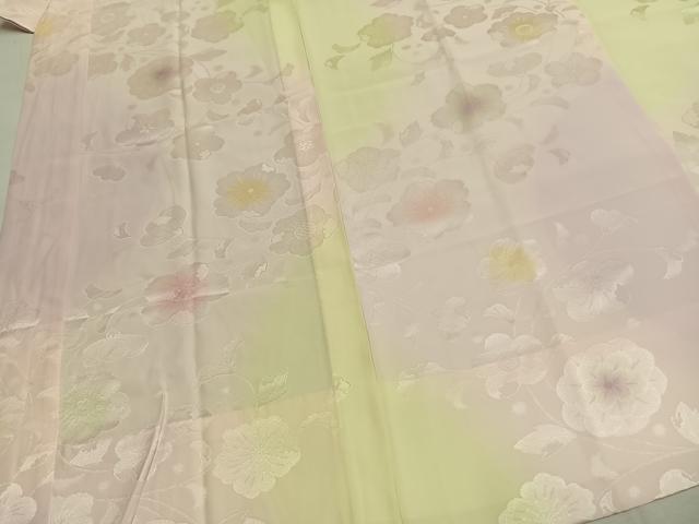 平和屋着物●振袖用長襦袢　無双仕立て　辻が花地紋　暈し染め　やまと誂製　正絹　逸品　AABH4797fy 平和屋着物○振袖用長襦袢 無双仕立て 辻が花地紋 暈し染め やまと誂