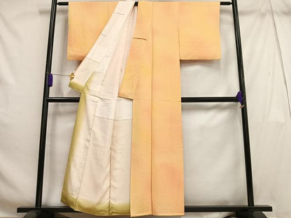 平和屋着物■上質な小紋　青海波地紋　暈し染め　正絹　逸品　AABH1074oa