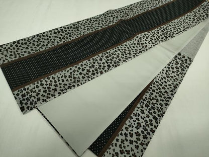 平和屋本店●極上　訪問着・袋帯(柿渋染)セット　豹柄　暈し染め　逸品　DZAA7947kh6