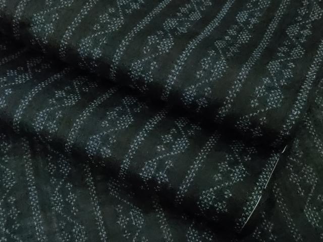 平和屋本店＊極上　夏物　重要無形文化財　本場宮古上布　苧麻　吉祥間道　逸品　未使用　DZAA7288kh6