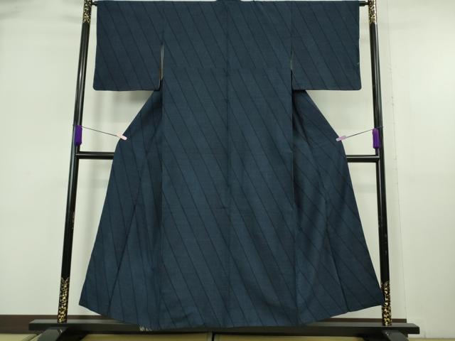 平和屋本店●極上　綿薩摩　東郷織物謹製　手織　160亀甲　綿　逸品　DZAA8119kh6