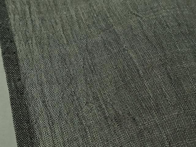 平和屋着物＊極上 夏物 本場小千谷ちぢみ 色無地 灰色 杉山織物謹製 麻 証紙付き 逸品 未使用 DZAA7626kh6