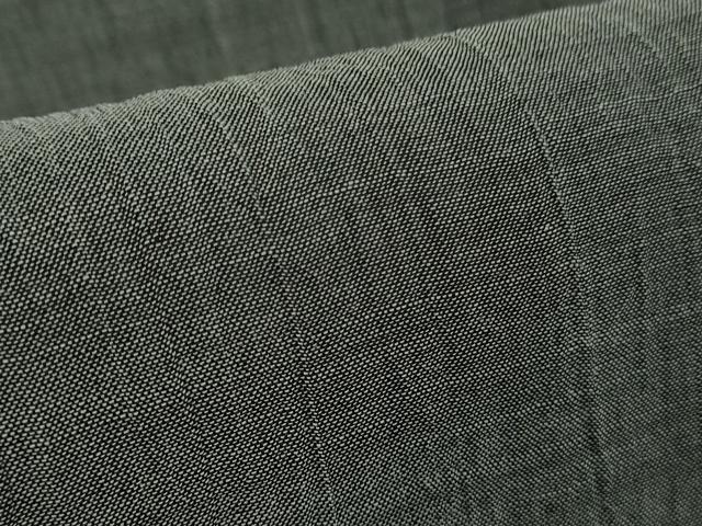 平和屋着物＊極上 夏物 本場小千谷ちぢみ 色無地 灰色 杉山織物謹製 麻 証紙付き 逸品 未使用 DZAA7626kh6
