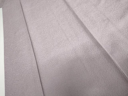 平和屋着物●上質な色無地　紋意匠　薄葡萄色　正絹　逸品　AABH7141cs