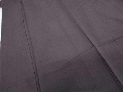 平和屋着物●上質な色無地　江戸紫色　正絹　逸品　AABH7189cs