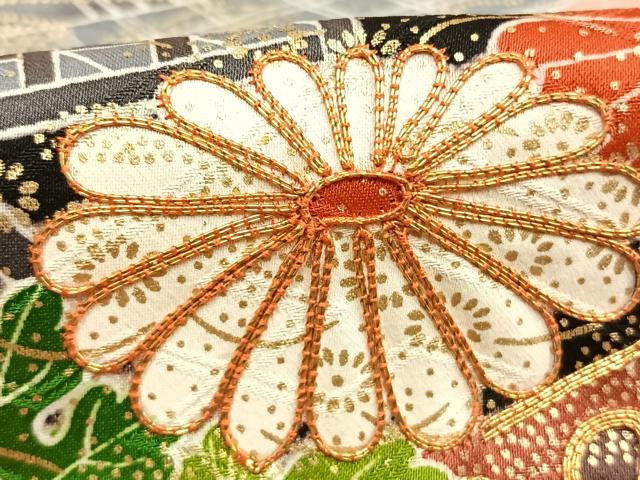 平和屋着物●豪華振袖　駒刺繍　御所車花文　暈し染め　金彩　正絹　逸品　AABH4819fy