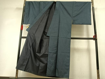 平和屋着物●男性　本場大島紬　アンサンブル　100亀甲　総詰め　キングサイズ　正絹　逸品　AABH4847fy