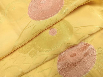 平和屋着物●長襦袢　無双仕立て　絞り　草花文　正絹　逸品　AABH4858fy