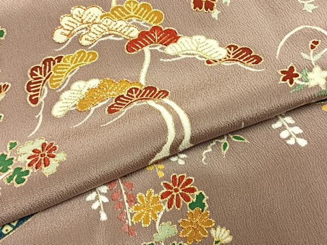 平和屋着物○豪華色留袖 友禅 駒刺繍 風景花文 金彩 正絹 逸品
