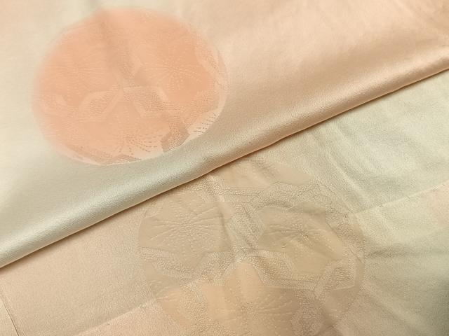 平和屋着物●振袖用長襦袢　無双仕立て　花丸文　暈し染め　正絹　逸品　未使用　AABH4885fy
