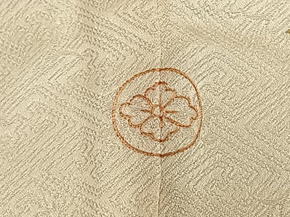 平和屋着物●訪問着　作家物　幔幕　枝花文　金彩　正絹　逸品　AABH4876fy