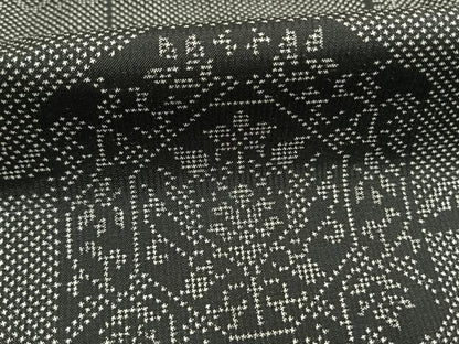 平和屋着物●本場大島紬　一元絣　亀甲花文　山口茂美作　証紙付き　正絹　逸品　AABH4890fy