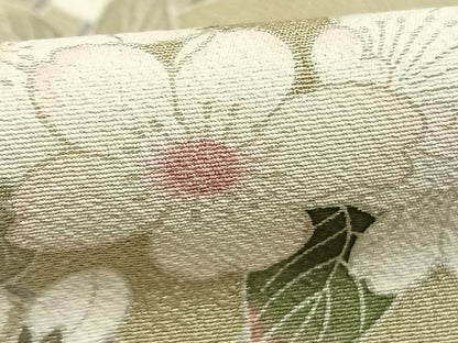 平和屋着物●訪問着　友禅　枝花文　暈し染め　正絹　逸品　AABH4894fy