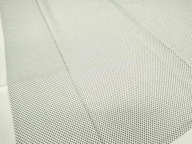 平和屋着物▽小紋 単衣 十字文 洗える着物 DABE4158az