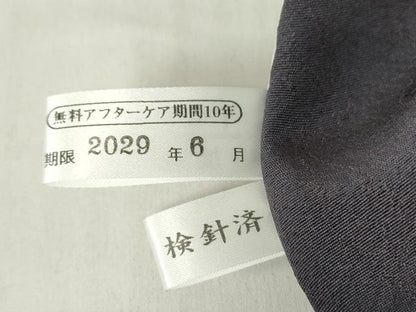 平和屋着物▽上質な小紋　単衣　七宝雲地紋　正絹　逸品　DABE4172az
