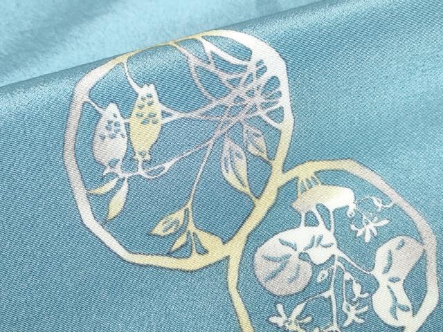 平和屋着物▽小紋　単衣　花丸文　やまと誂製　洗える着物　DABE4155az