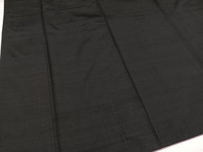 平和屋着物●上質な紬　色無地　蝉色　正絹　逸品　AABH6926ph