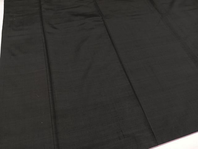 平和屋着物●上質な紬　色無地　蝉色　正絹　逸品　AABH6926ph