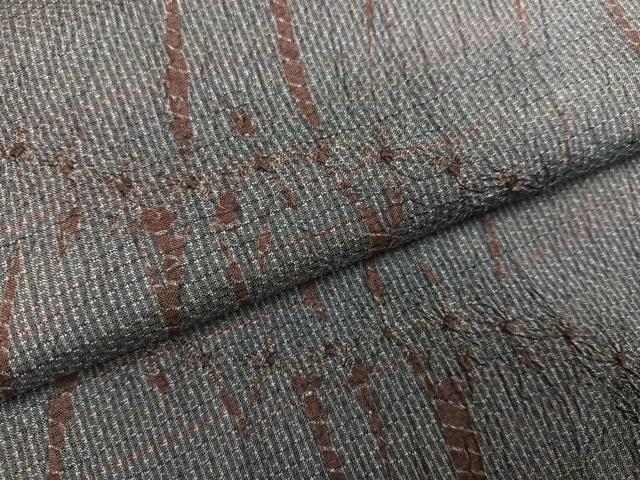 平和屋着物●名門　藤娘きぬたや・竜巻絞り　本場大島紬　正絹　逸品　AABH6934ph