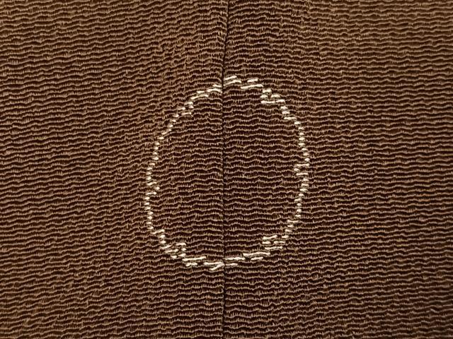 平和屋着物●訪問着　刺繍　草花文　金糸　鬼しぼ縮緬　正絹　逸品　AABH6941ph