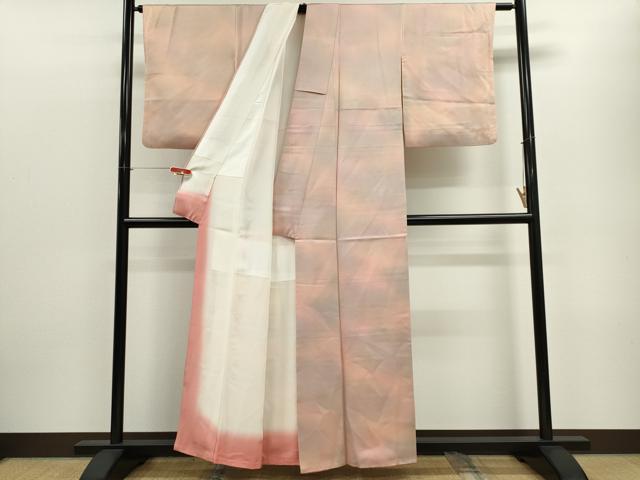 平和屋着物■上質な小紋 霞文 正絹 逸品 CABE4276ou