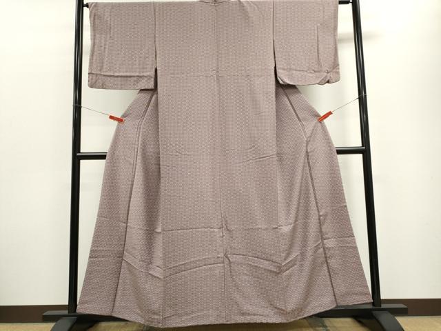 平和屋着物■江戸小紋 幾何学文 正絹 逸品 CABE4287ou