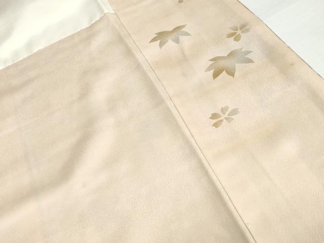 平和屋着物●訪問着　作家物　舞桜横段文　暈し染め　金彩　正絹　逸品　AABH7785cs