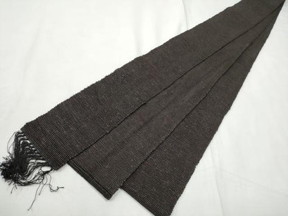 平和屋着物●男性　本場筑前博多織　角帯　霞文　正絹　逸品　CABF5400hy
