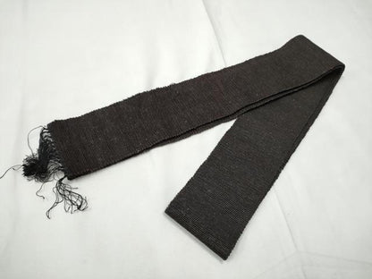 平和屋着物●男性　本場筑前博多織　角帯　霞文　正絹　逸品　CABF5400hy