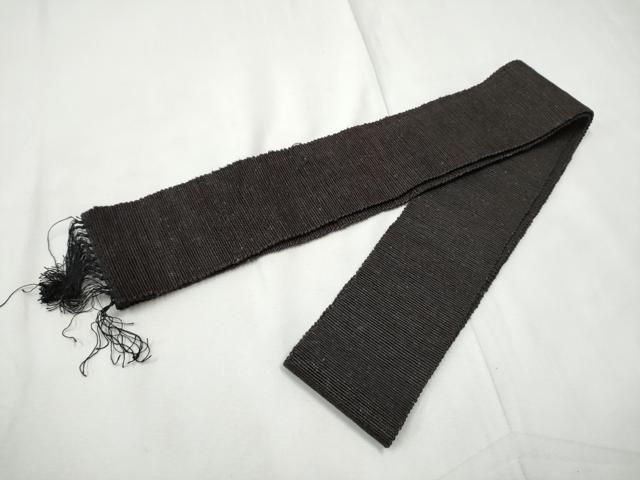 平和屋着物●男性　本場筑前博多織　角帯　霞文　正絹　逸品　CABF5400hy