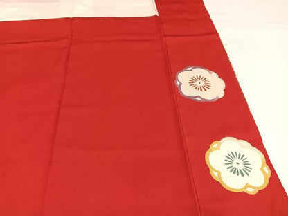 平和屋着物●友禅白木染匠　二代目　白木周生　振袖　駒刺繍　松竹梅文　金彩　正絹　逸品　AABH8263ph